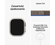 Apple Watch Ultra Titanium/Blue Gray Trail Loop S/M LTE - 1071576 - zdjęcie 9